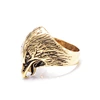 animal head men's ring  gold