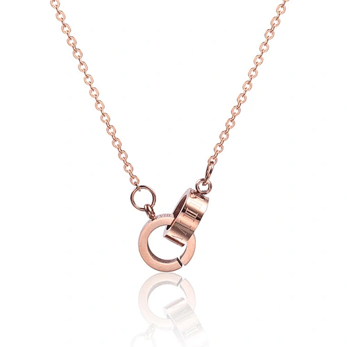 double circle neckalce