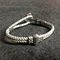 wire link anchor cord bracelet