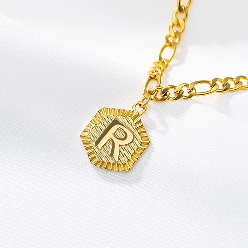 Explosion Necklace 26 Letters Stainless Steel Anklet Summer Fashion Necklace Clavicle Chain Jewelry