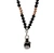 Fists Gold Black Pendant Necklace