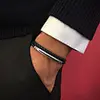 mens simple leather bracelet