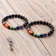Lava Volcanic Stone Bead Bracelet