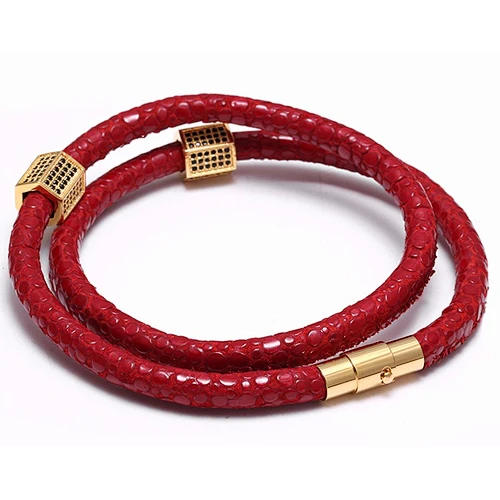 bracelet stingray leather