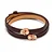 adjustable size leather bracelet