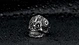  carving  stainless steel  skull ring men