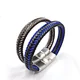 leather bracelet with magnetic closure