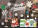 fashion christmas window sticker