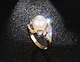 Pearl Engagement Finger Ring
