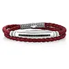 mens simple leather bracelet