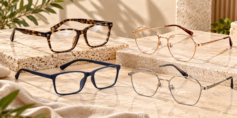HONKAN wholesale optical frames and eyeglasses in acetate TR90 metal and titanium