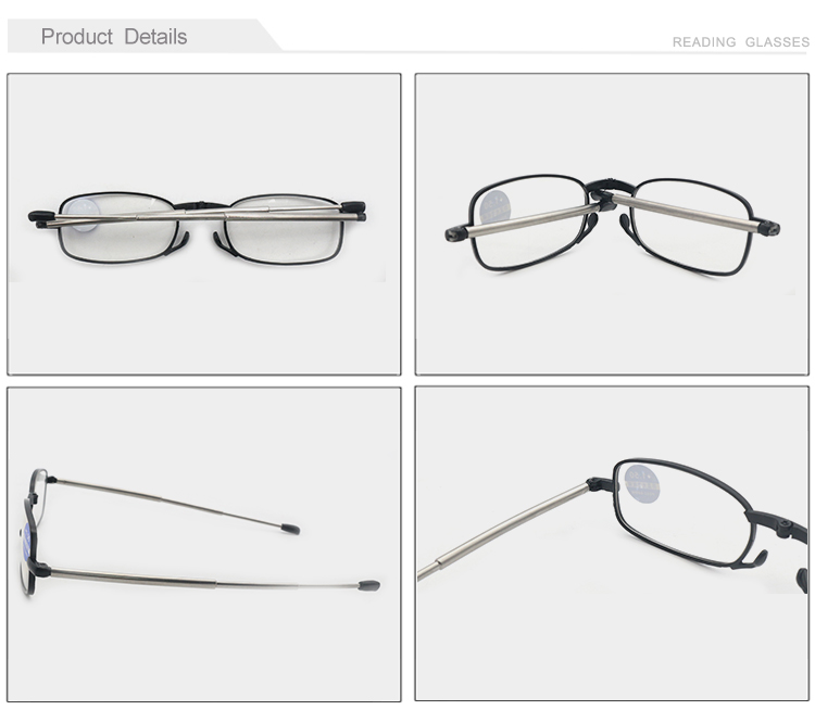 Hot Selling Foldable Clear Men Women Reading Glasses Mini Retractable Reading Glasses