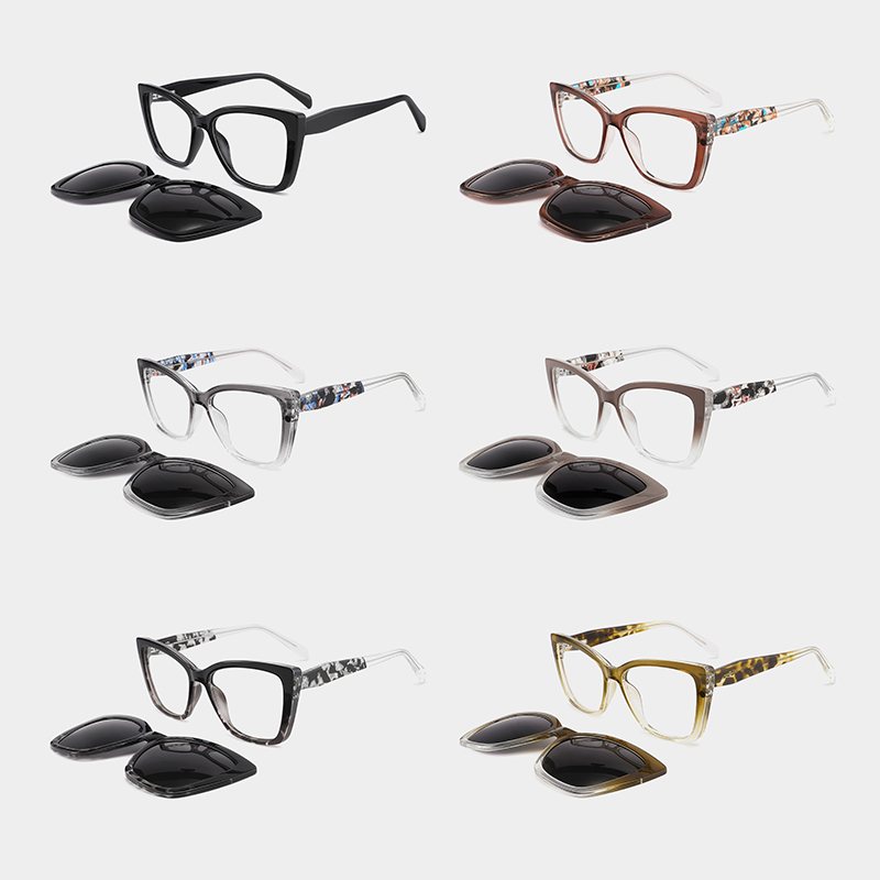 Elvessa Glasses women's fashion clip on eyewear styling