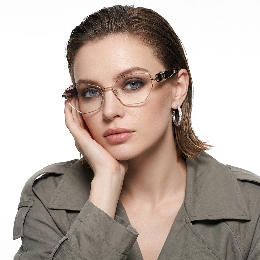 Virelle Glasses fashionable metal optical frames for women