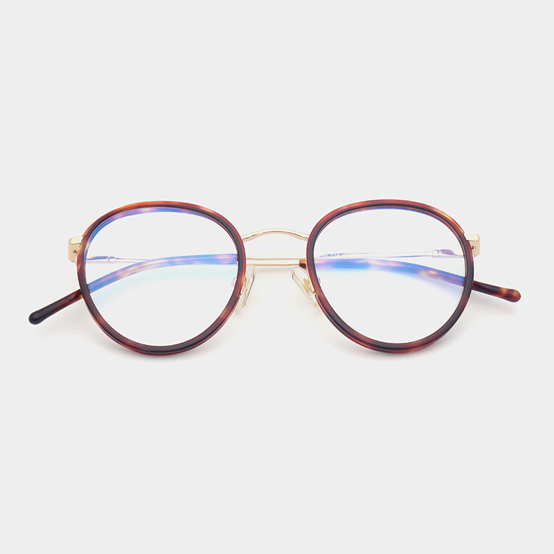 Crestano Glasses high grade metal optical frames with acetate insert