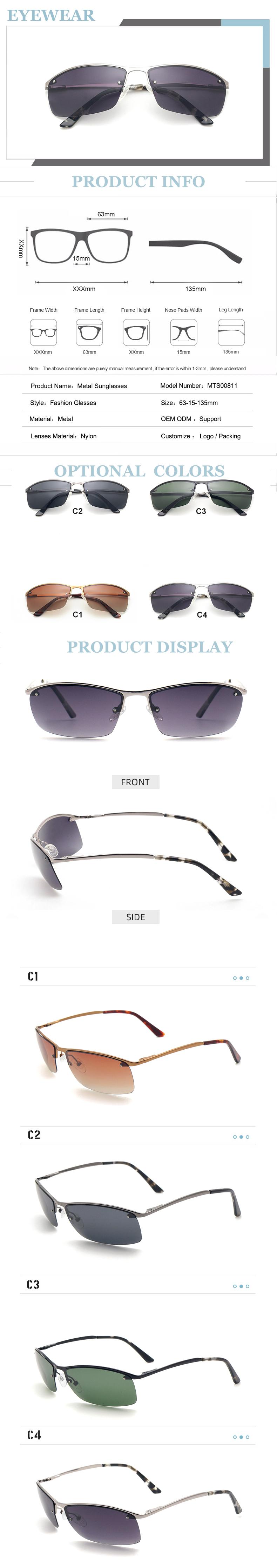 metal polarized sunglasses
