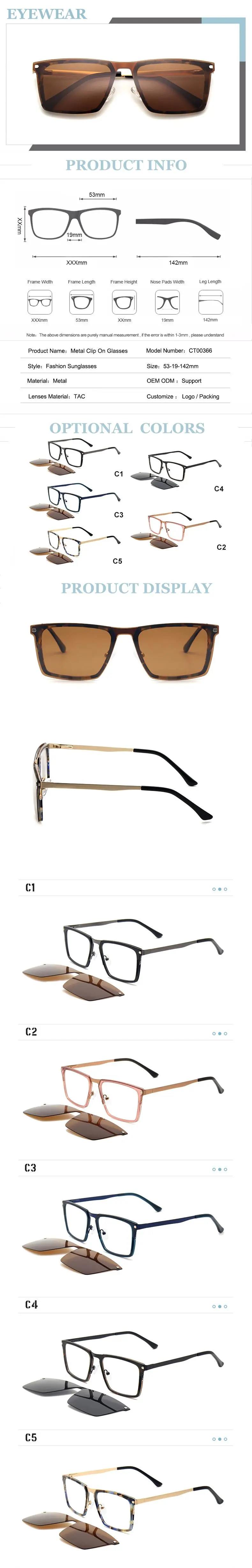 metal clip on glasses
