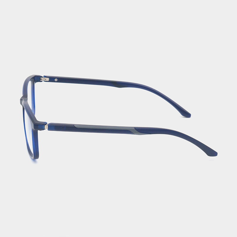 Double color temple glasses detail