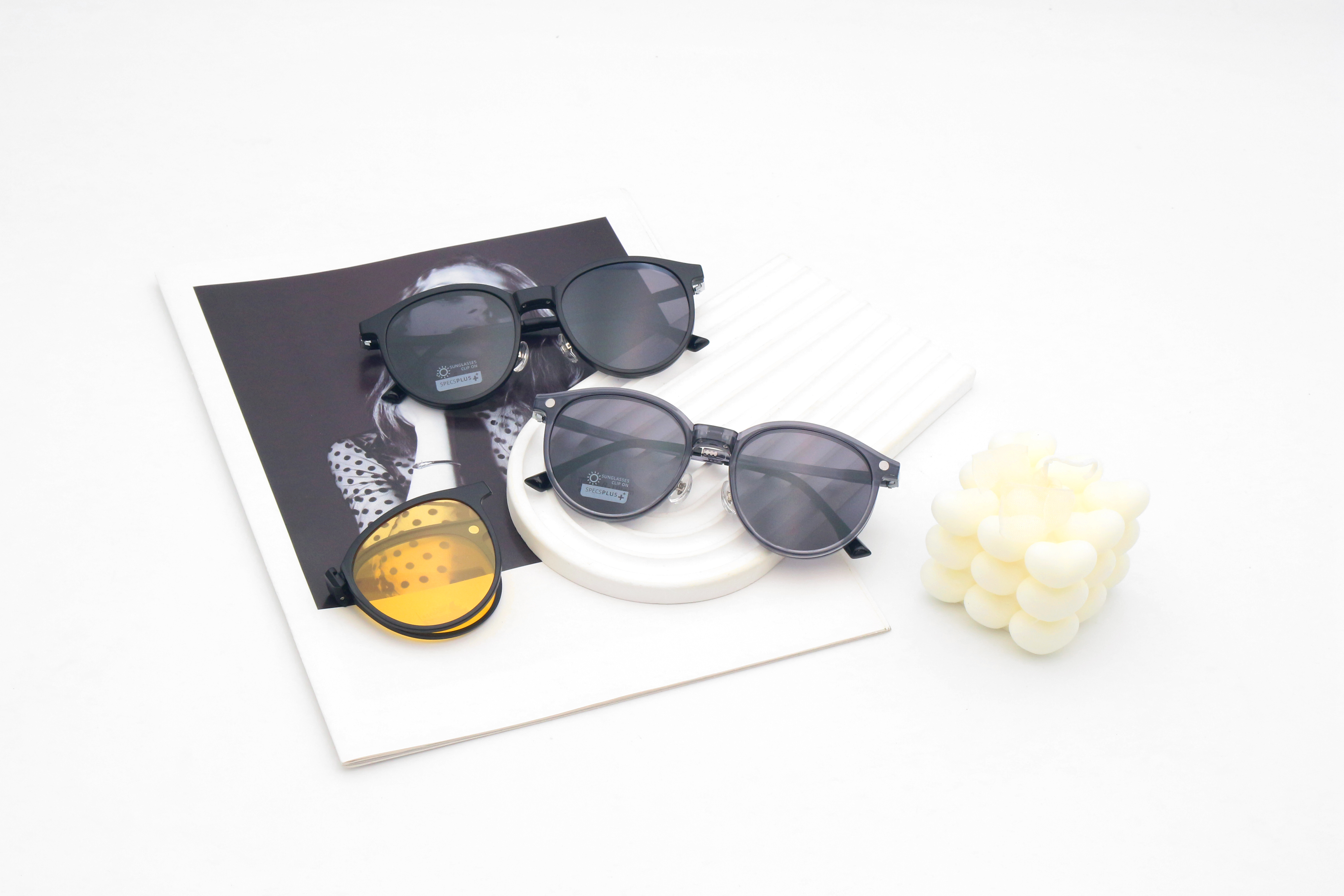 Aurexis Ultem clip on glasses with polarized and night vision lenses