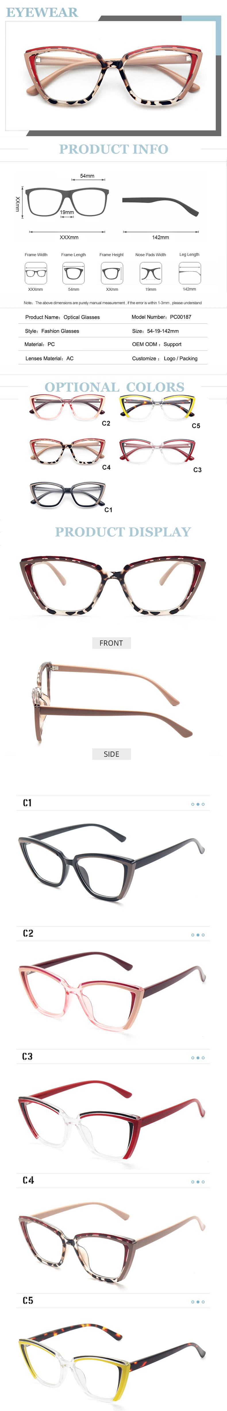 cheap cat eye optical glasses
