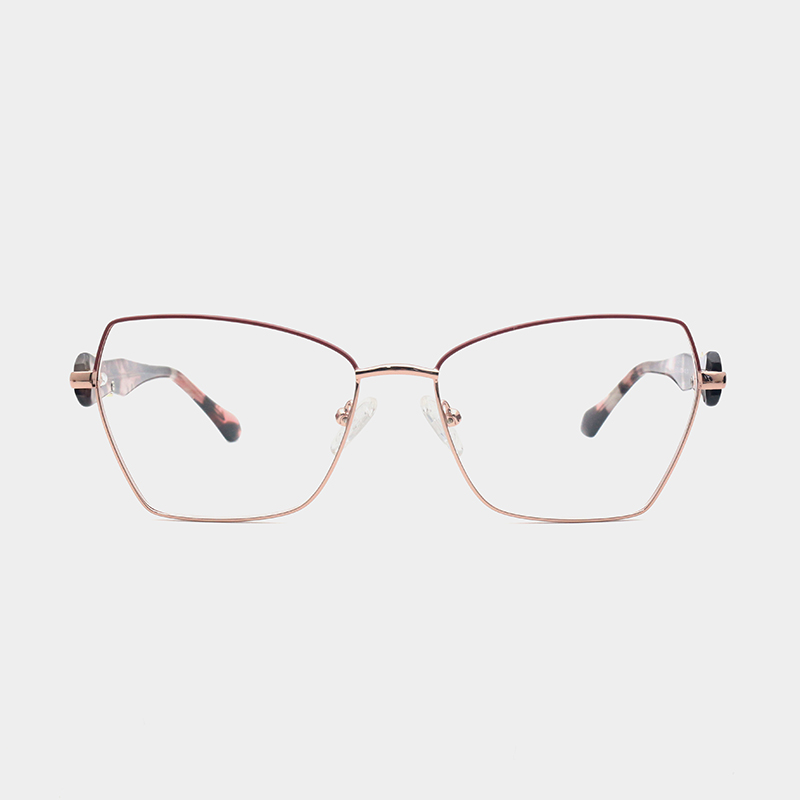 Avelisse Glasses double color painted metal front close up
