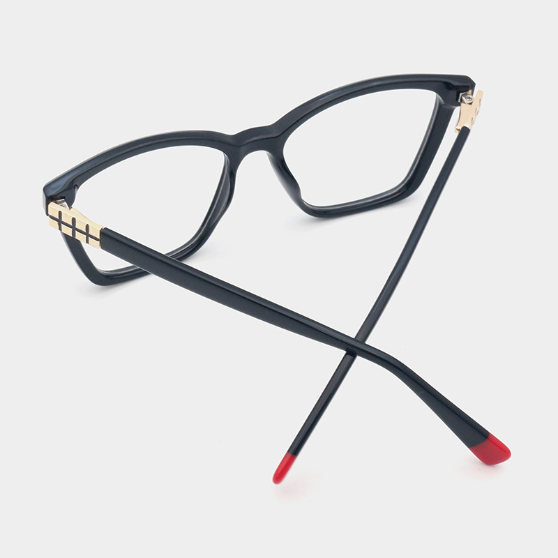 Lirenza Glasses acetate long temple tip detail