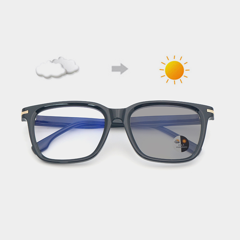 Ionvanta photochromic lenses changing color under outdoor UV exposure