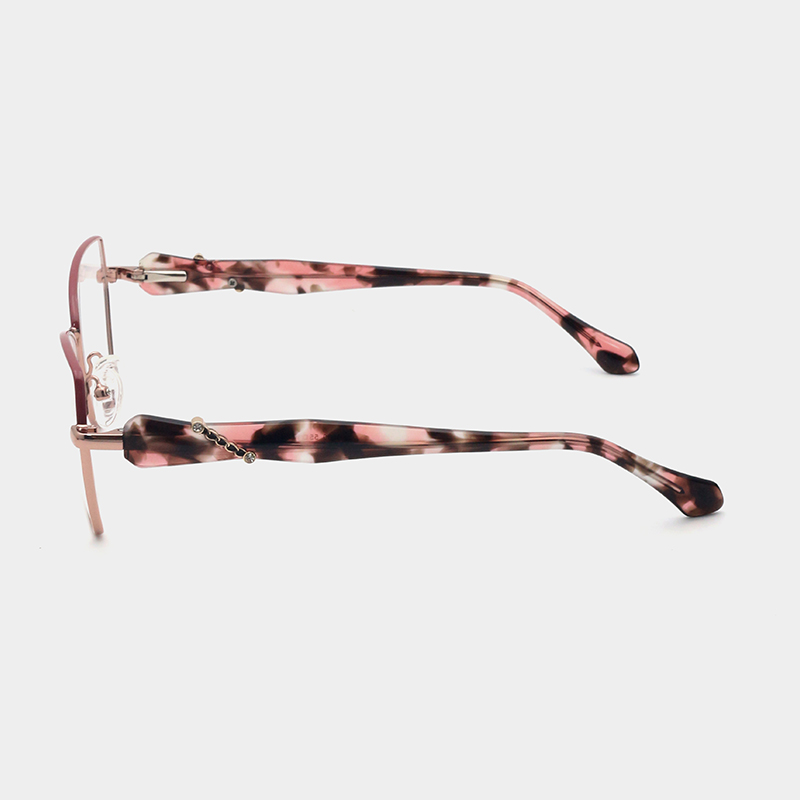 Avelisse Glasses acetate temple with elegant metal decoration