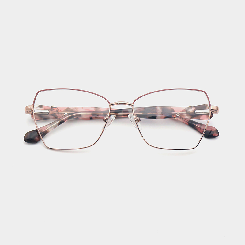 Avelisse Glasses fashionable women's metal optical frames with diamond decoration
