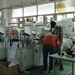 KN95 Face Mask Ultrasonic Sewing & Folding & Side Sealing & Cutting Machine