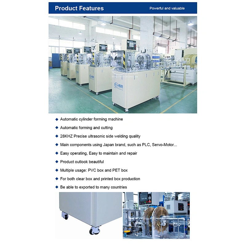 Automatic PET and PVC Cylinder forming machine