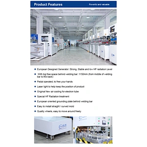 E Shape High Frequency PVC Tarpaulin Clothing Welding Machine