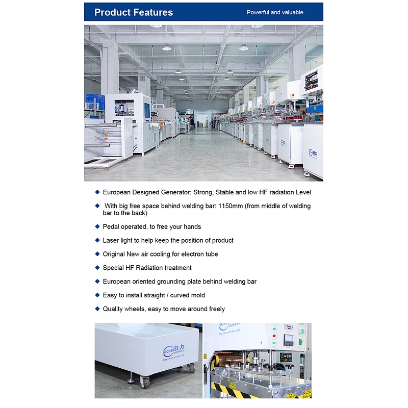 E Shape High Frequency PVC Tarpaulin Clothing Welding Machine