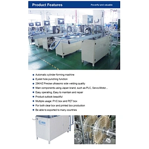 Automatic PET and PVC Cylinder forming machine