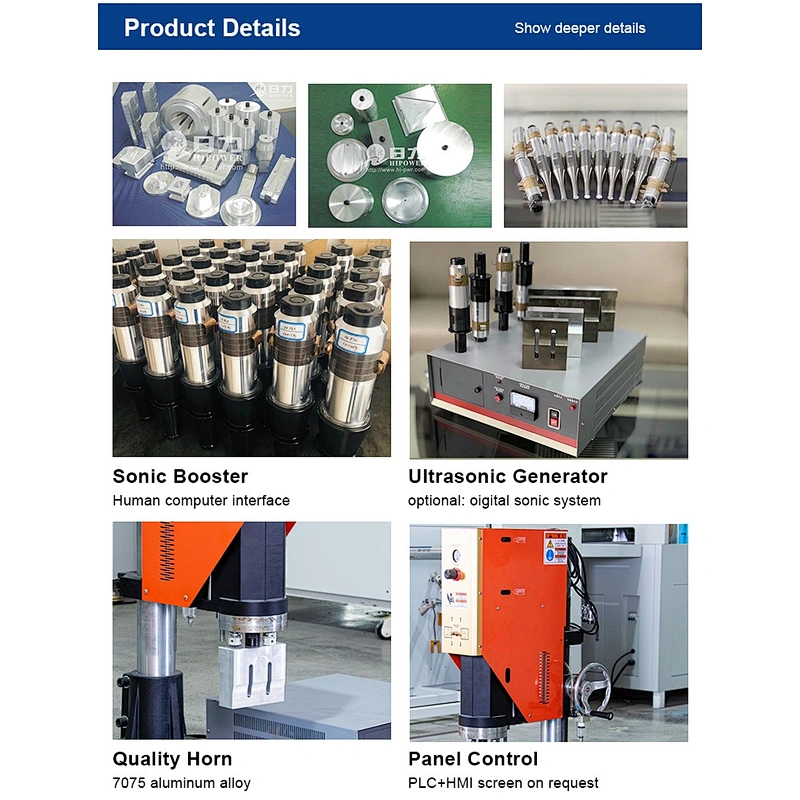 Ultrasonic plastic welding machine for PVC