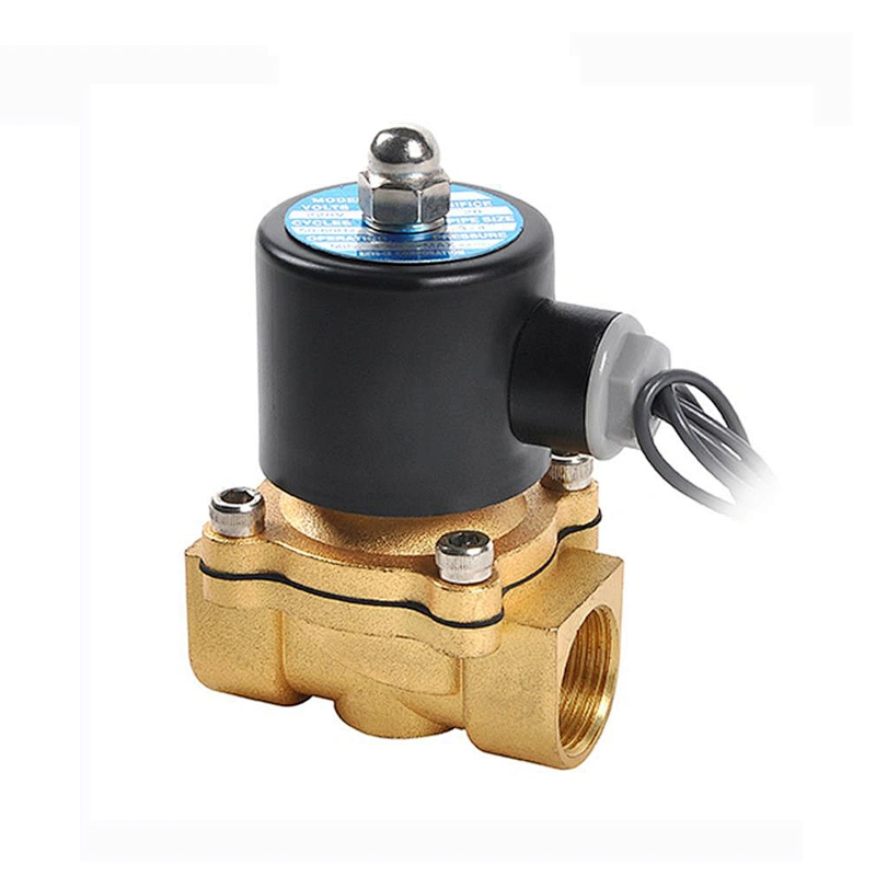 COVNA 1/2 inch 2 Way 120V Normally Closed Brass Liquid Solenoid Valve