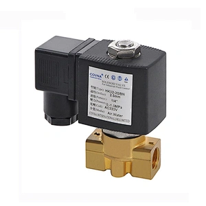 COVNA DN10 3/8 inch 2 Way 24V DC Normally Closed Brass Mini Solenoid Valve