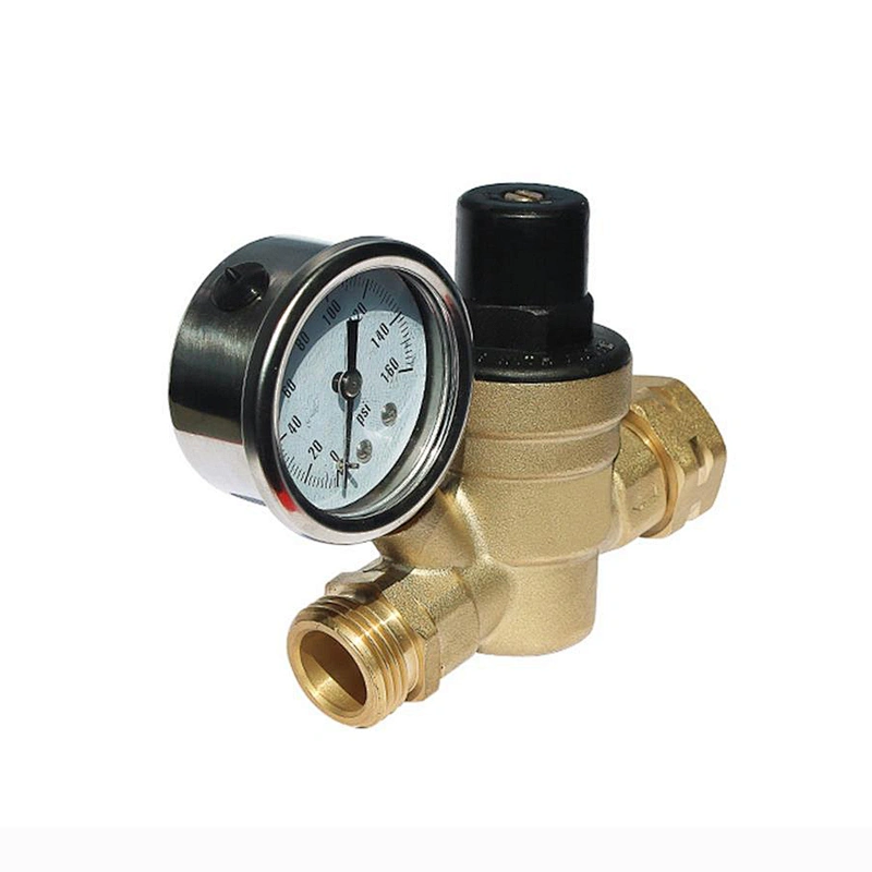 COVNA 3/4 inch Lead-Free Brass Low Pressure Adjustable RV Water Pressure Regulator Valve