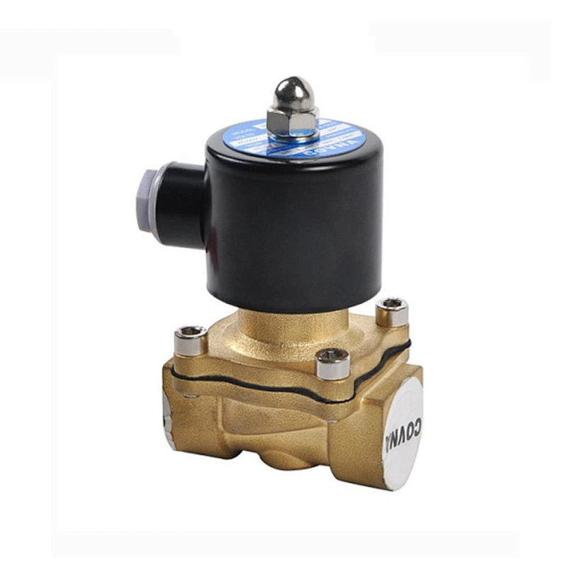 COVNA 1/2 inch 2 Way 120V Normally Closed Brass Liquid Solenoid Valve
