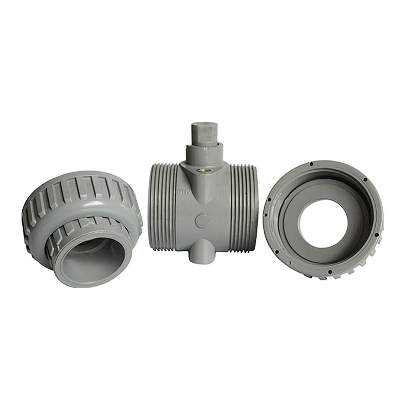 COVNA DN100 4 inch 2 Way 24V DC Motor Operated Plastic PVC True Union Ball Valve