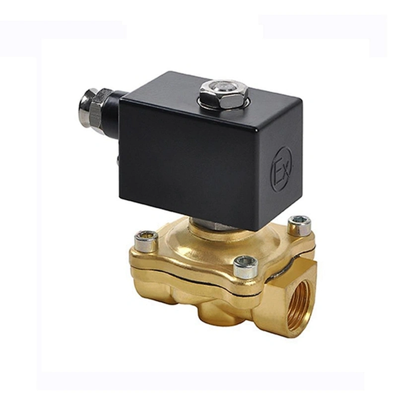 COVNA EX2W DN10 3/8 inch 2 Way DC AC Normally Closed Brass Explosion  Air Gas Water Steam Solenoid Valve