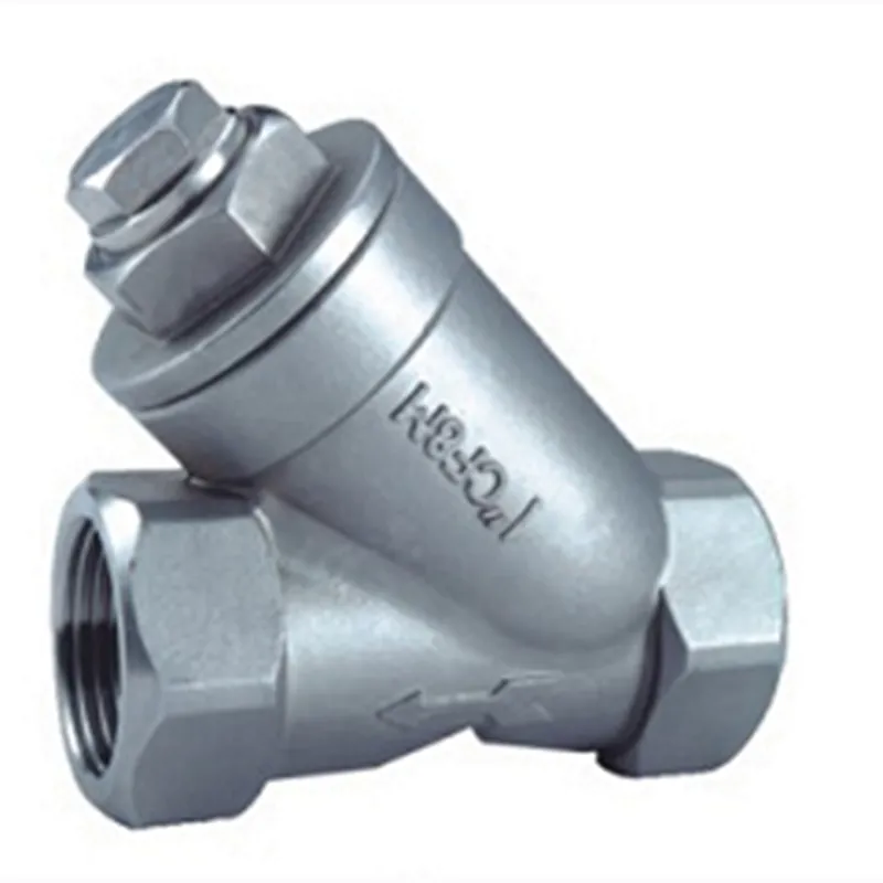 CF8 Y Type Female thread Strainer with end cap plug