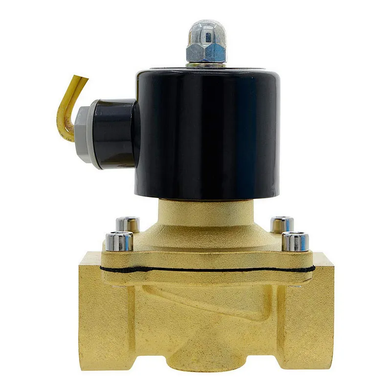 COVNA 1/2 inch 2 Way 120V Normally Closed Brass Liquid Solenoid Valve