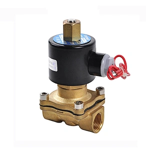 COVNA DN50 2 inch 2 Way AC220V Normally Open Brass Electric Air Solenoid Valve