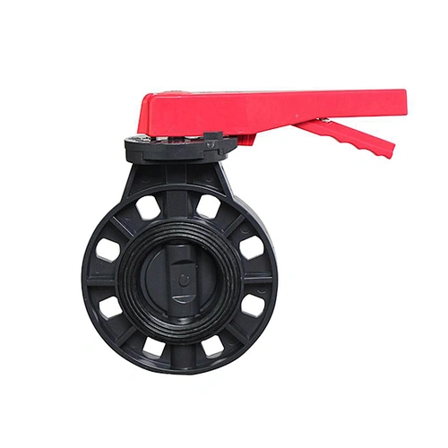 4 inch EPDM Rubber Seat Sea Water PVC Manual Flange Butterfly Valve