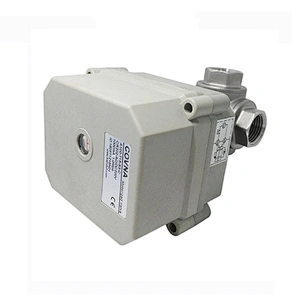 DC 24V Motor Drive Stainless Steel Mini Ball Valve With Actuator