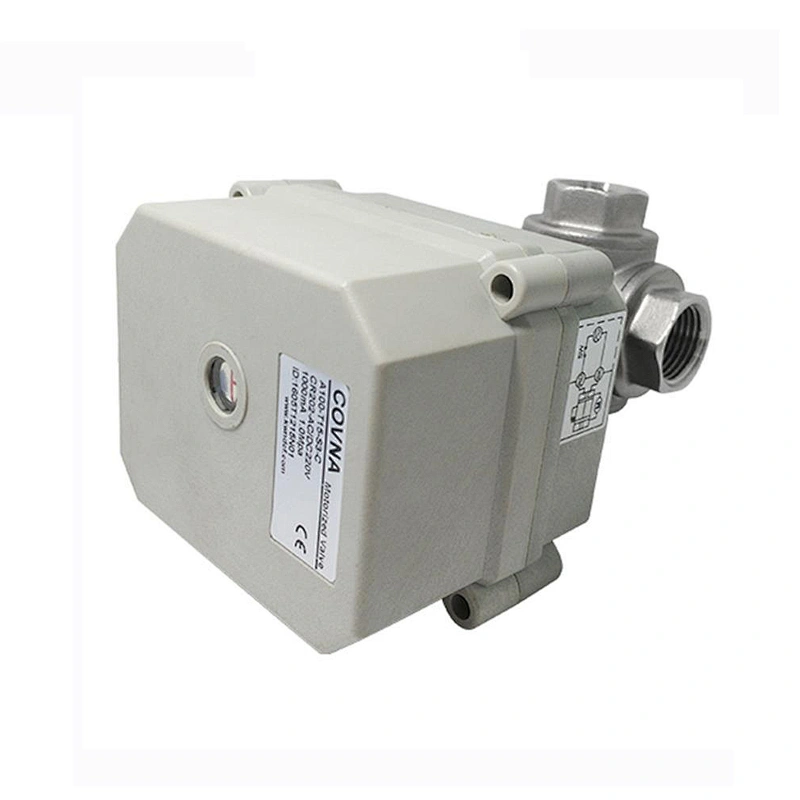 DC 24V Motor Drive Stainless Steel Mini Ball Valve With Actuator