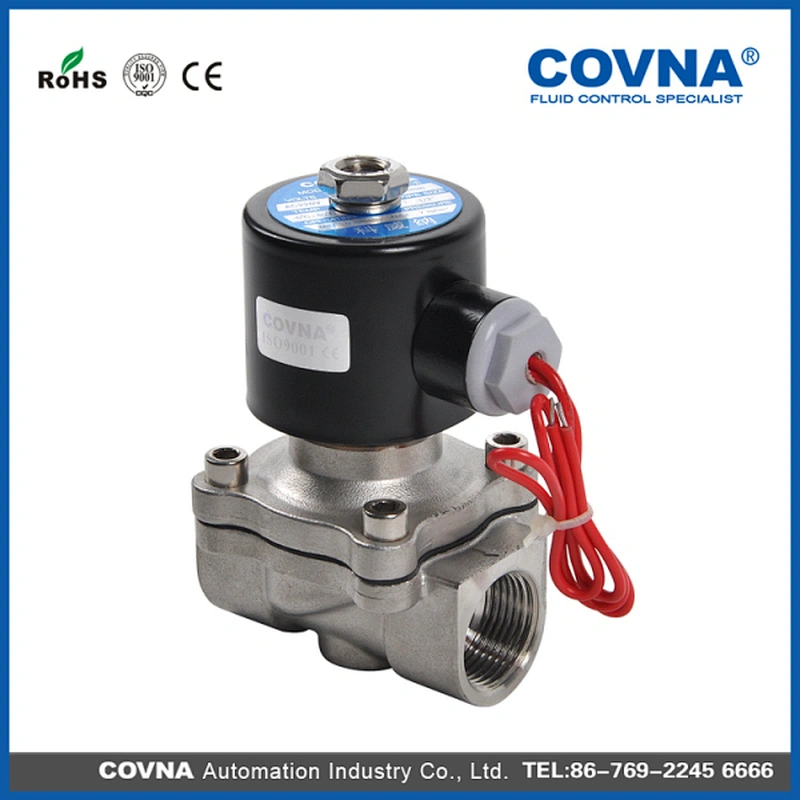 DC 24V Solenoid Direct Acting Brass Valve with Grommet Coil