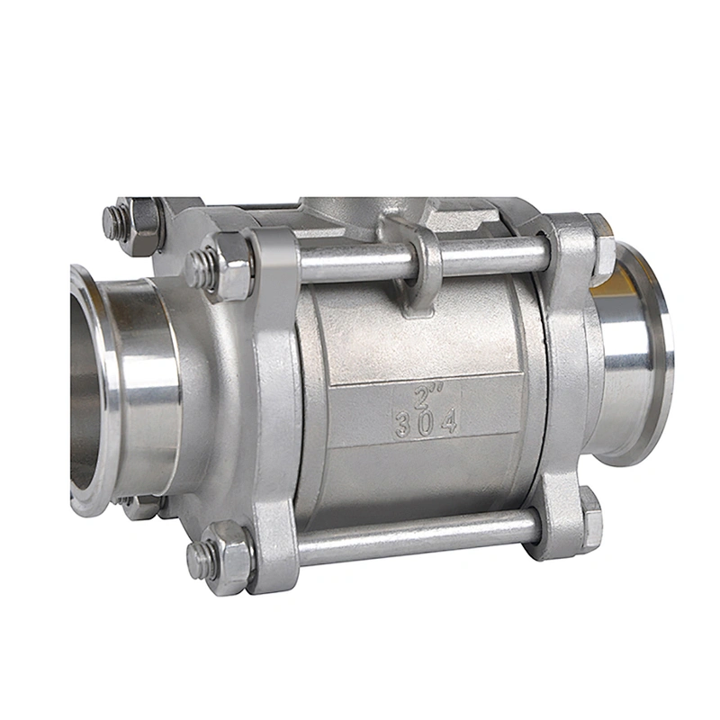 COVNA DN40 1.5 inch 2 Way 3PC 1000 WOG 12V DC 316 Stainless Steel Electric Actuated Ball Valve
