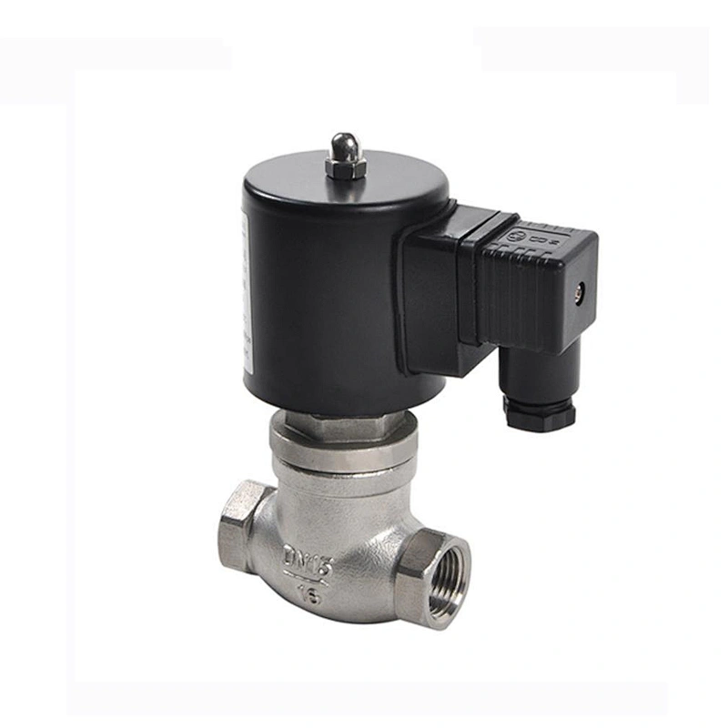 High Temperature 12V 24V DC NPT Thread Piston Hot Water Steam Solenoid Valve